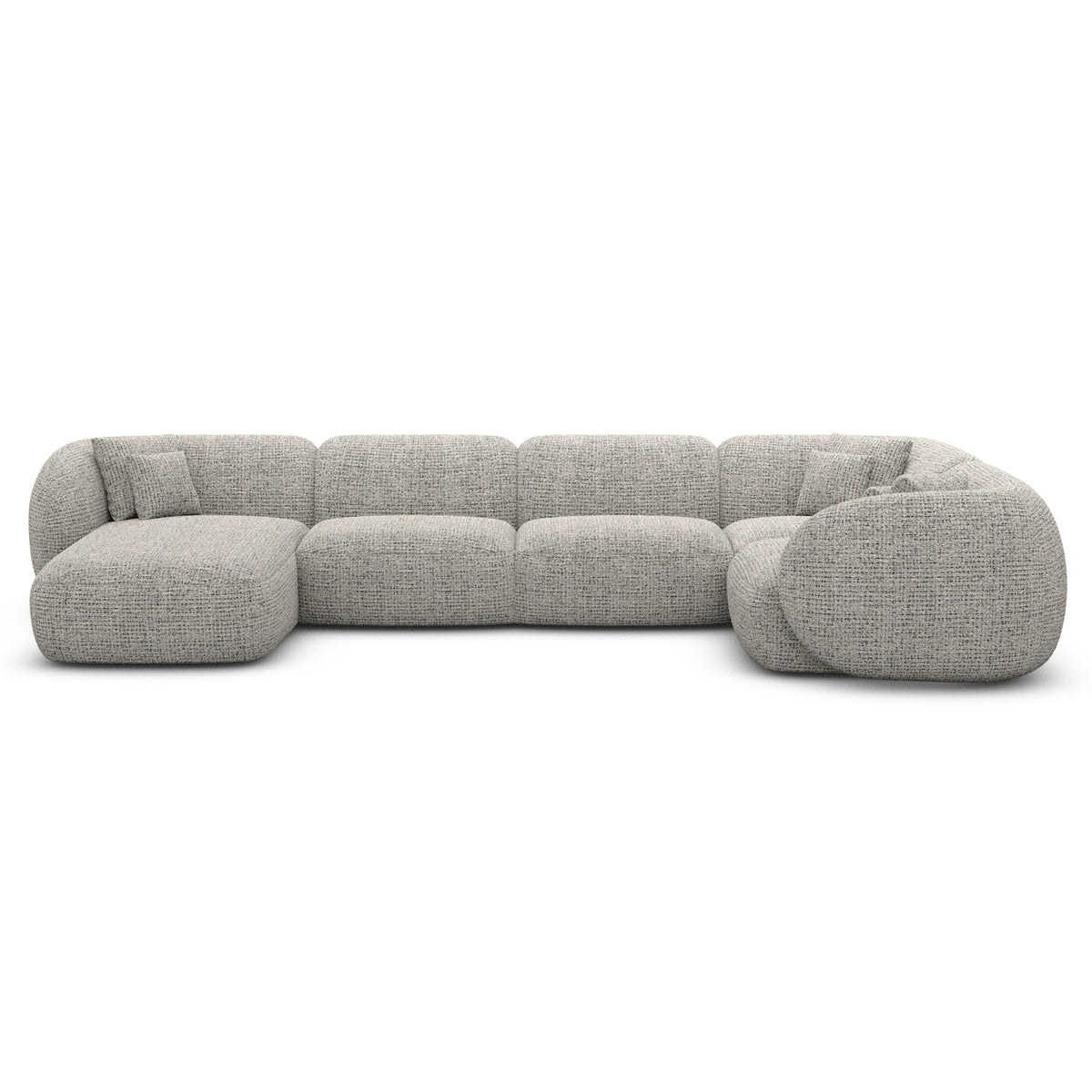 Sofa Mojave U Form - BOUCLE COCO Off Grey / Left - View 2