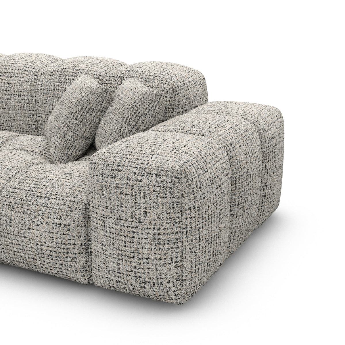 Sofa Brioni 2 Seater - BOUCLE COCO Off Grey - Closeup