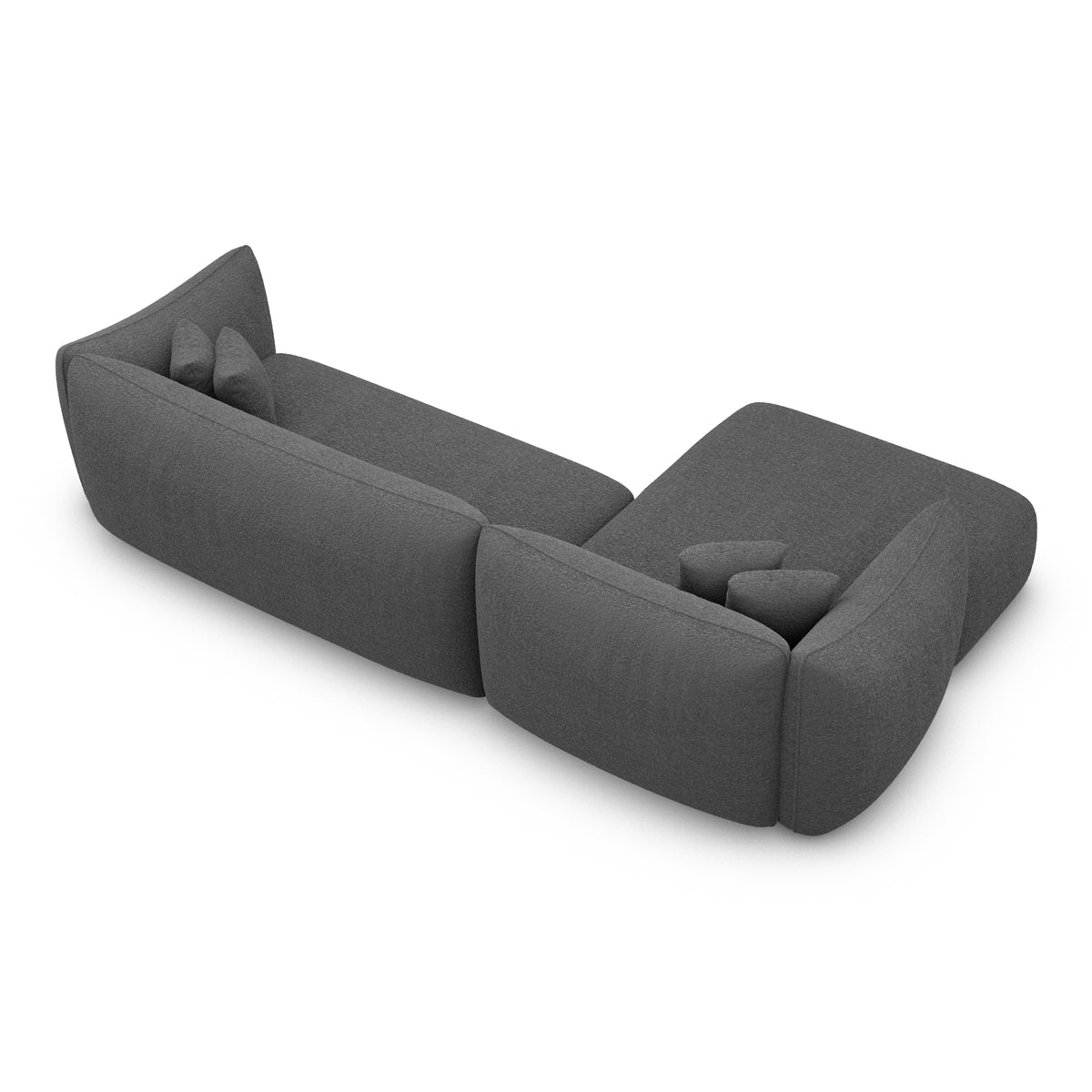 Sofa Cohiba L Form - BOUCLE Graphite / Left - View 3