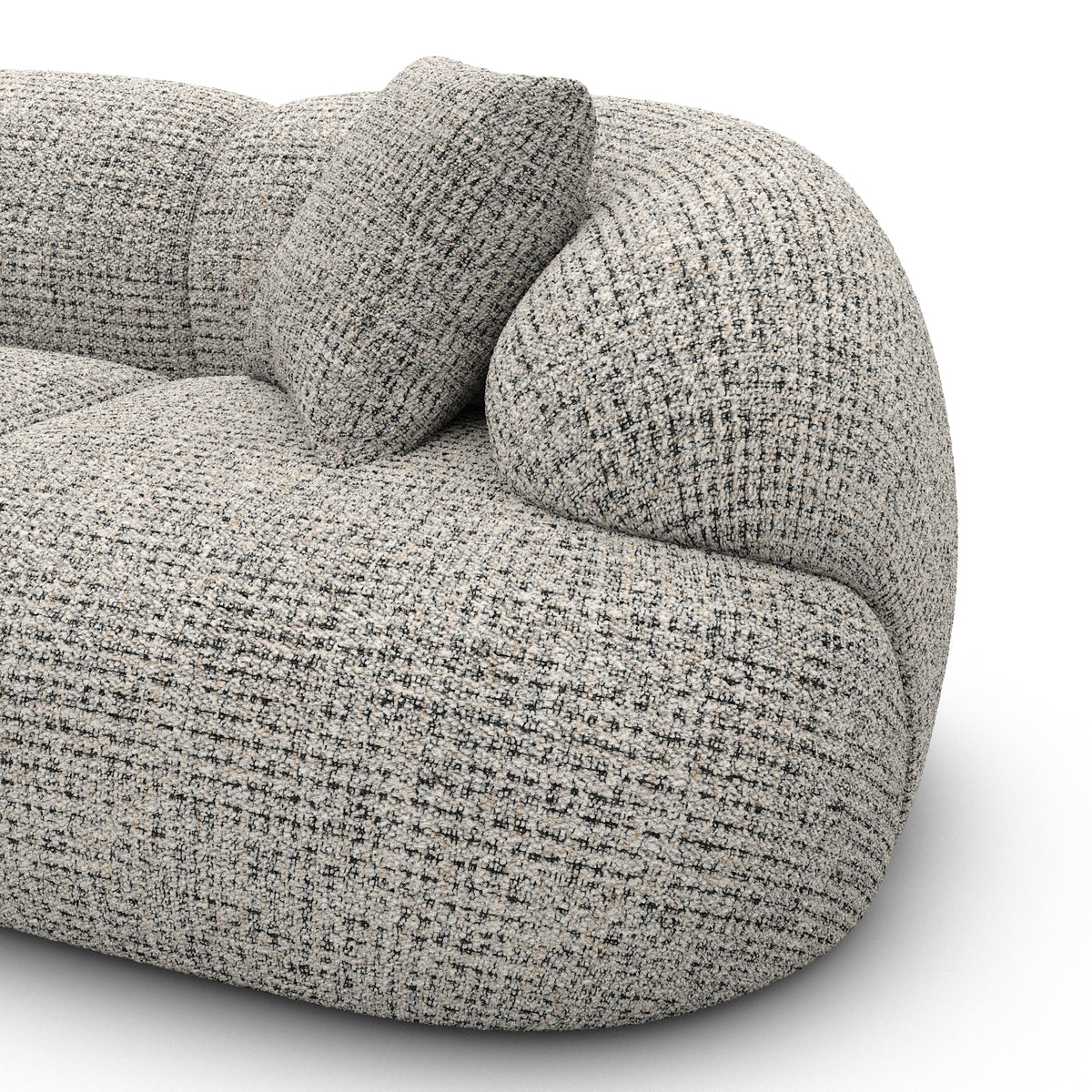Sofa Coco 2 Seater - BOUCLE COCO Off Grey - Closeup