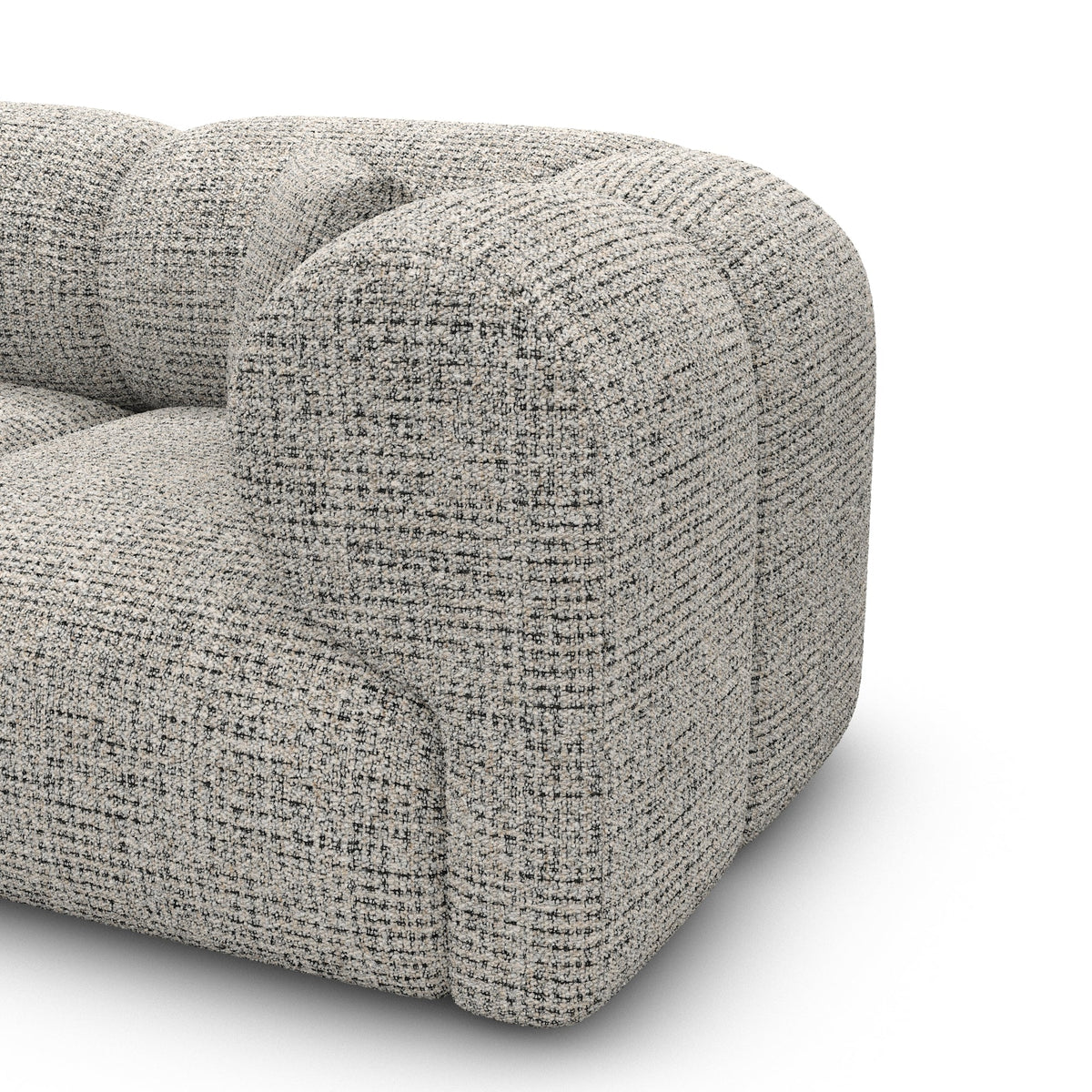Sofa Elyse 2 Seater - BOUCLE COCO Off Grey - Closeup