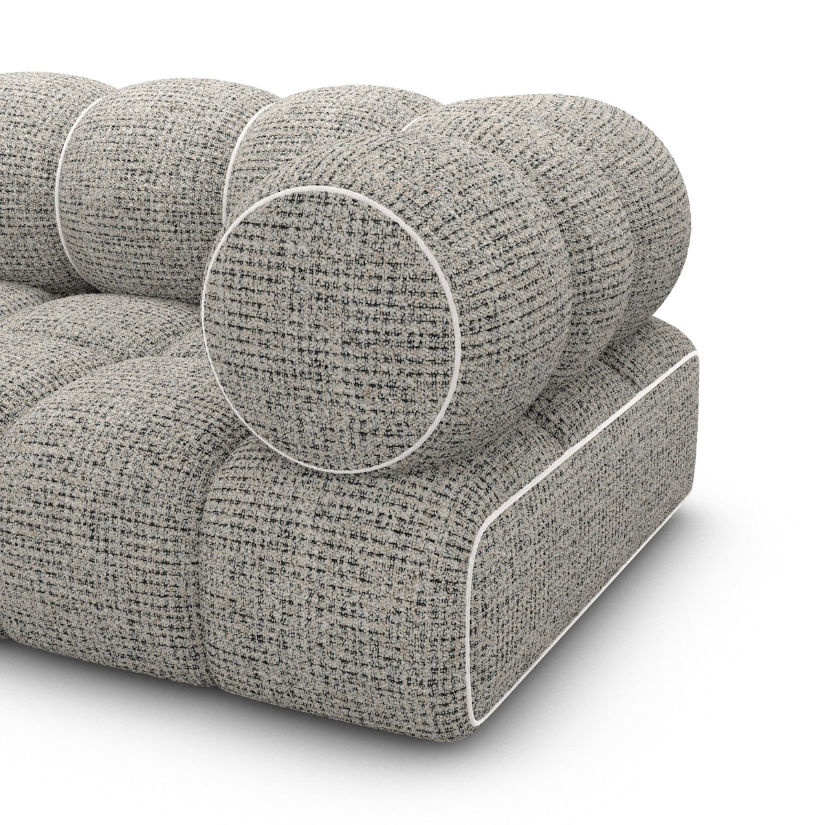 Sofa Paloma 4 Seater - BOUCLE COCO Off Grey - Closeup
