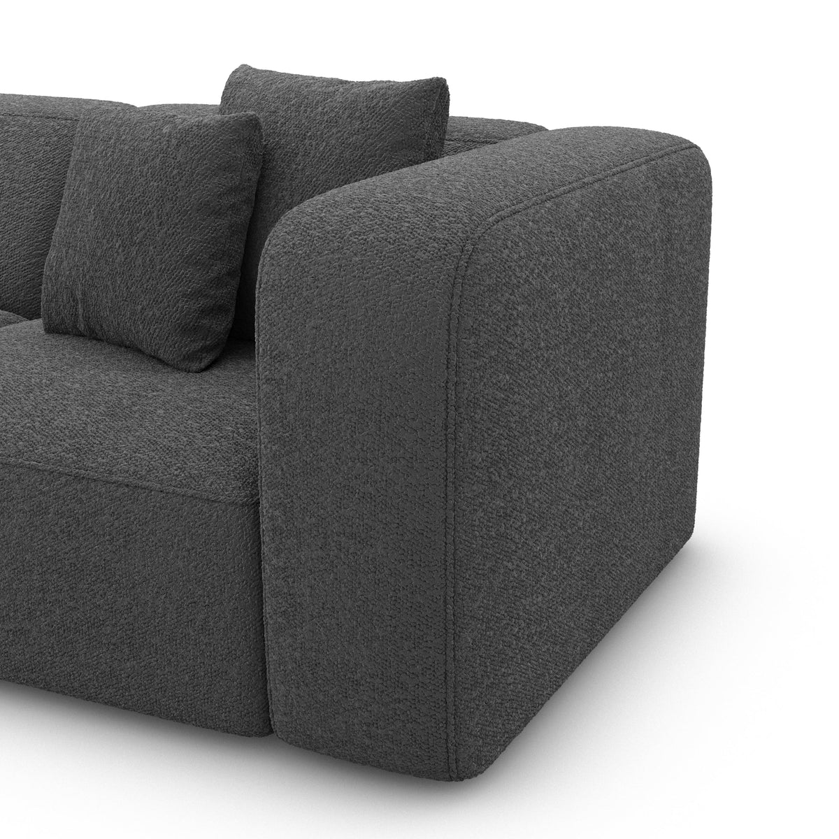 Sofa Venace 2 Seater - BOUCLE Graphite - Closeup
