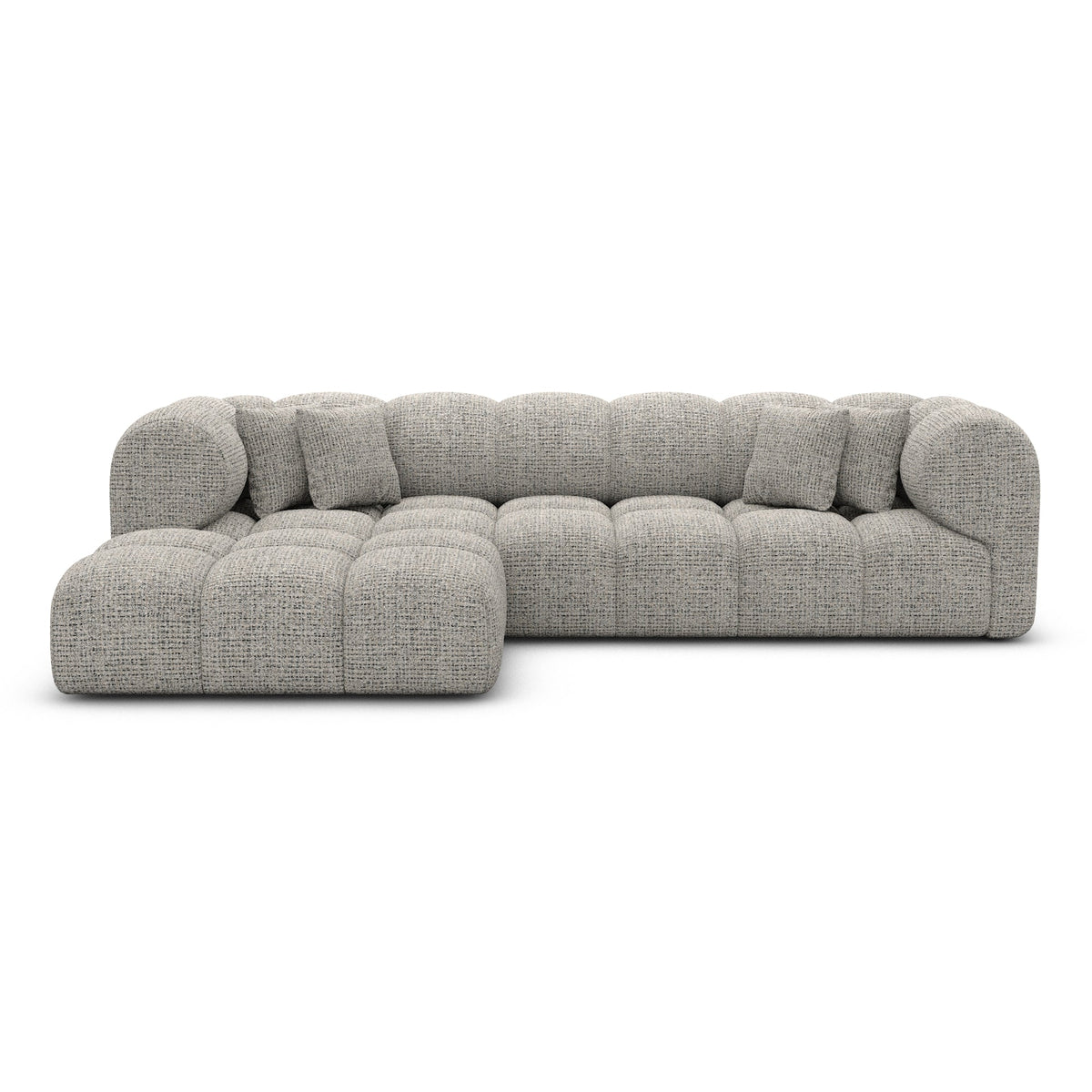 Sofa Claude L Form - BOUCLE COCO Off Grey / Left - View 2