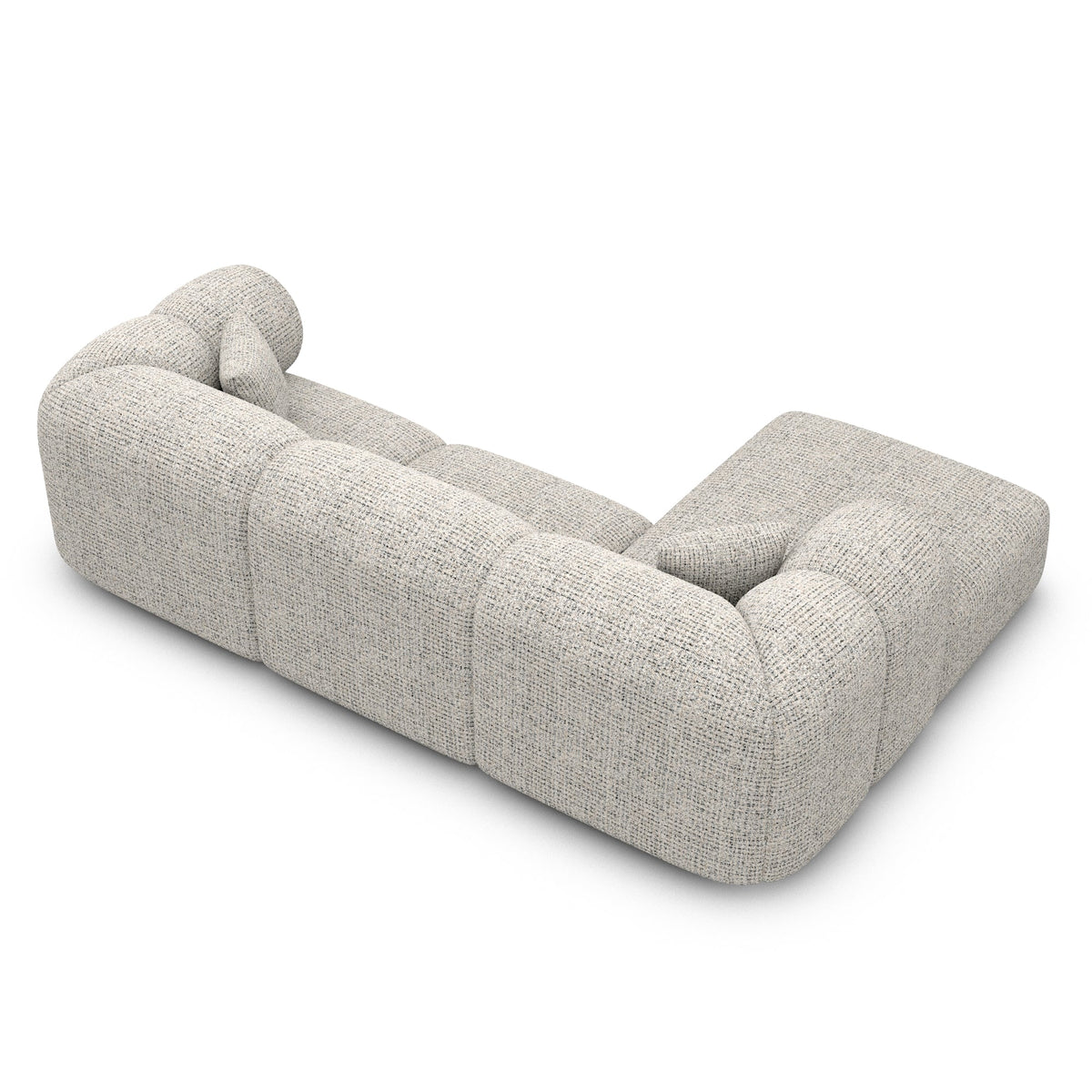 Sofa Elyse L Form - BOUCLE COCO Off Grey / Left - View 3
