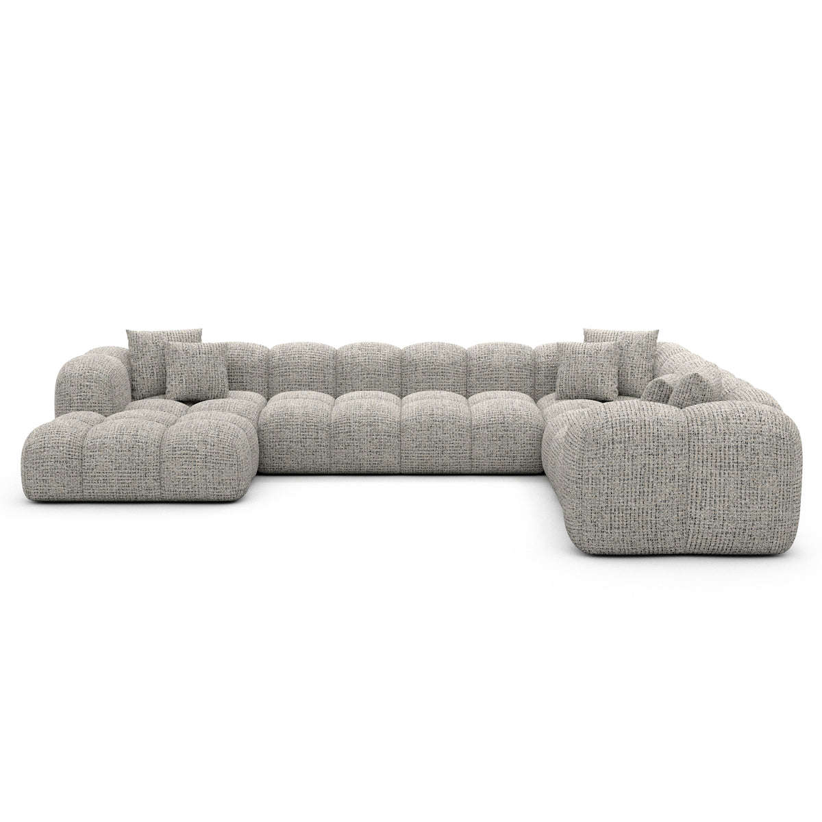Sofa Sueno U Form XXL Lounge - BOUCLE COCO Off Grey / Left - View 2