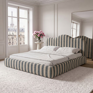 LINEN Stripes Grey Sand