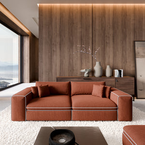 STRUCTURED FABRIC Terracotta