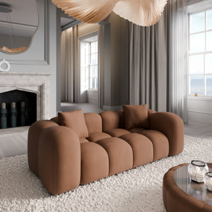 REAL LEATHER Choco Brown