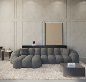 STRUCTURED FABRIC Anthrazit