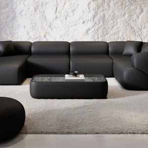 REAL LEATHER Black