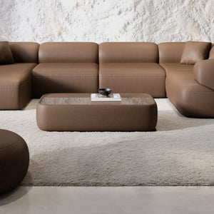 REAL LEATHER Choco Brown