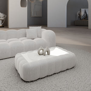 STRUCTURED FABRIC White