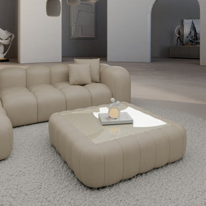 REAL LEATHER Beige