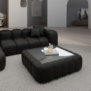 REAL LEATHER Black