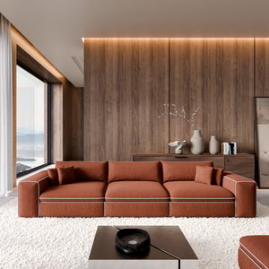 STRUCTURED FABRIC Terracotta