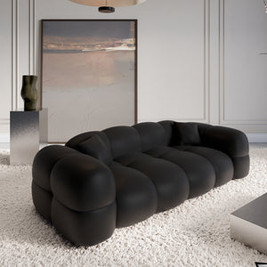 REAL LEATHER Black