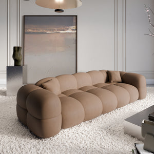 REAL LEATHER Choco Brown