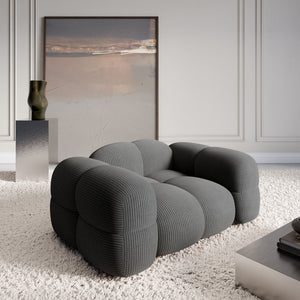 CORD VELVET Dark Grey