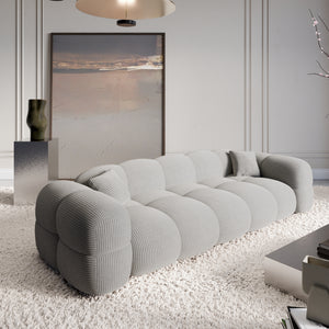 CORD VELVET Light Grey
