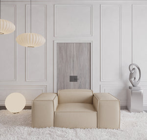REAL LEATHER Beige
