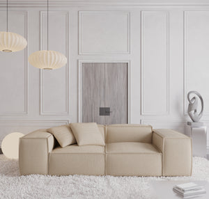 REAL LEATHER Beige