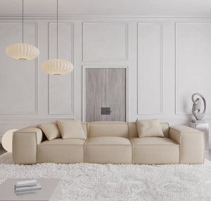 REAL LEATHER Beige