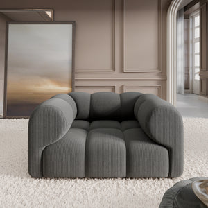 CORD VELVET Dark Grey