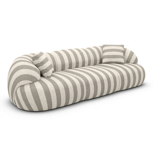 LINEN Stripes Beige Sand