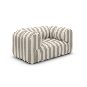 LINEN Stripes Sand White