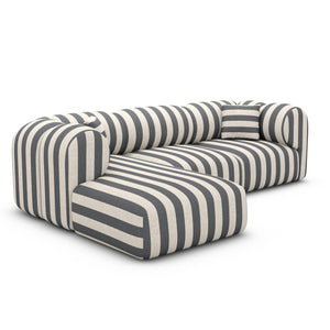 LINEN Stripes Grey Sand