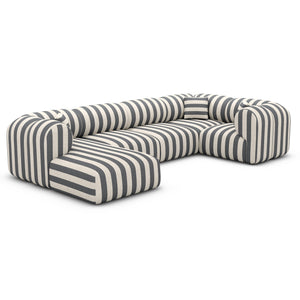 LINEN Stripes Grey Sand
