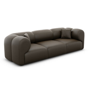 REAL LEATHER Dark Brown