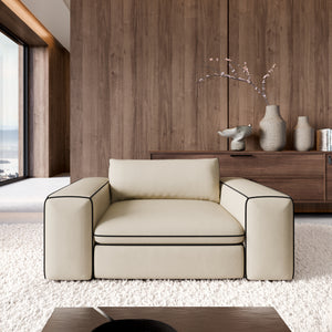 REAL LEATHER Beige