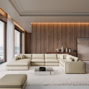 REAL LEATHER Beige