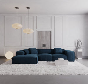 CORD VELVET Dark Blue