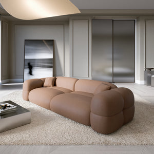 REAL LEATHER Choco Brown