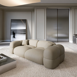 REAL LEATHER Dark Beige