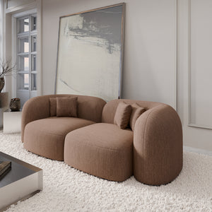 STRUCTURED FABRIC Brown