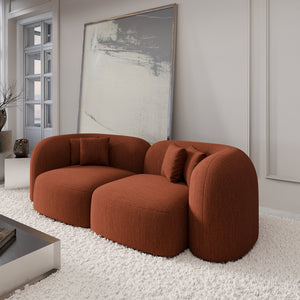 STRUCTURED FABRIC Terracotta