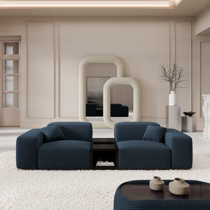 CORD VELVET Dark Blue