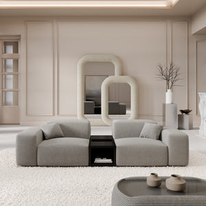 CORD VELVET Light Grey