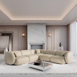 REAL LEATHER Beige