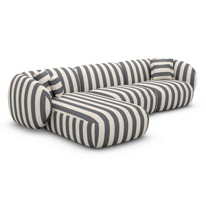 LINEN Stripes Grey Sand