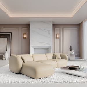 REAL LEATHER Beige