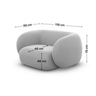 Sofa Mojave 1 Seater - Dimensions