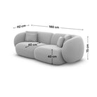 Sofa Mojave 2 Seater - Dimensions