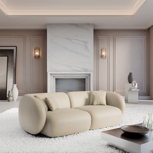 REAL LEATHER Beige