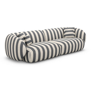 LINEN Stripes Grey Sand