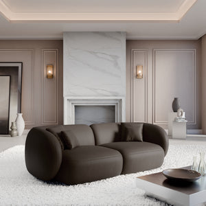 REAL LEATHER Dark Brown